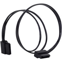 SilverStone CP11 câble SATA 0,3 m Noir Noir, 0,3 m, SATA III, Mâle/Mâle, Noir