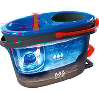 Vileda Set H2PrO Spin Mop, Serpillère Noir/Rouge