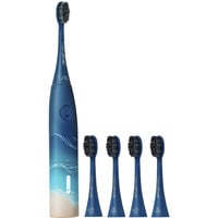happybrush HBV3O4RW, Brosse a dents electrique Bleu/Beige