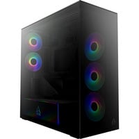 ARCTIC  boîtier midi tower Noir (Mat) | 2x USB-A | 1x USB-C | RGB | Verre Trempé