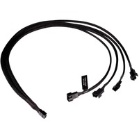 Alphacool Câble en Y répartiteur 4 broches vers 4x 4 broches PWM, 60 cm Noir