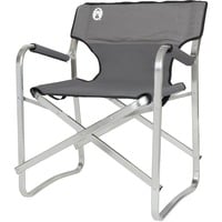 Coleman Aluminium Deck Chair, Chaise Gris/Argent