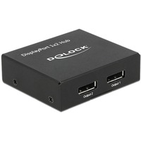 DeLOCK Répartiteur DisplayPort 1.2 > 2x DisplayPort 4K, Répartiteurs de DisplayPort Noir