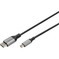 Digitus DB-340106-020-S, Câble Noir/gris