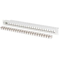 Digitus Panneau de brassage modulaire, 24 ports, équipé de 24x DN-93615 Gris