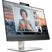 HP Écran de conférence USB-C FHD E24m G4 24" Moniteur Noir/Argent, 60,5 cm (23.8"), 1920 x 1080 pixels, Full HD, LCD, 5 ms, Noir, Argent