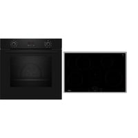 Neff BX48PIB0 set d'appareils de cuisine Plaque avec zone à induction Four électrique, Ensemble four Noir/en acier inoxydable, Plaque avec zone à induction, 4 zone(s), Verre-céramique, Noir, Tactile, 80,2 cm