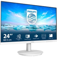 Philips V Line 241V8AW/00 écran plat de PC 60,5 cm (23.8") 1920 x 1080 pixels Full HD LCD Blanc Moniteur Blanc, 60,5 cm (23.8"), 1920 x 1080 pixels, Full HD, LCD, 4 ms, Blanc