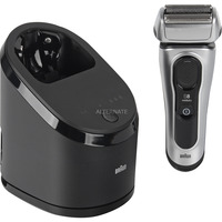 Procter & Gamble Series 8 8567cc Rasoir à grille Tondeuse Noir, Argent Argent/Noir, Rasoir à grille, Noir, Argent, Batterie, Batterie intégré, 60 min, 1 h