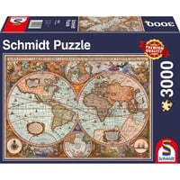 Schmidt Spiele Ancient World Map Contour pour puzzle 3000 pièce(s) Cartes 3000 pièce(s), Cartes, 12 an(s)