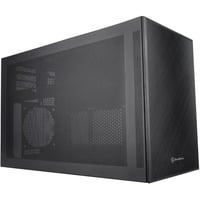 SilverStone SST-SG17B boîtier mini tower Noir | 2x USB-A | 1x USB-C