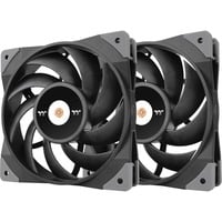 Thermaltake TOUGHFAN 12 Boitier PC Ventilateur 12 cm Noir 2 pièce(s) ventilateurs de boîtier Noir, 2 pièces, 120 x 120 x 25 mm, PWM, Ventilateur, 12 cm, 500 tr/min, 2000 tr/min, 22,3 dB, 58,35 cfm