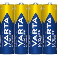 Varta -4906/TR Piles domestiques, Batterie Batterie à usage unique, AA, Alcaline, 1,5 V, 4 pièce(s), 50,5 mm