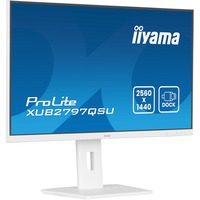iiyama ProLite XUB2797QSU-W2 écran plat de PC 68,6 cm (27") 2560 x 1440 pixels Quad HD LED Blanc Moniteur Blanc (mat), 68,6 cm (27"), 2560 x 1440 pixels, Quad HD, LED, 1 ms, Blanc