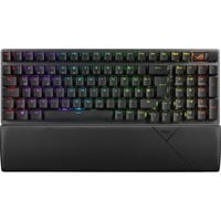 ASUS ROG Strix Scope II 96 Wireless clavier Gaming USB + RF Wireless + Bluetooth QWERTZ Allemand Noir Noir, Layout DE, ROG NX Snow, Avec fil &sans fil, USB + RF Wireless + Bluetooth, Clavier mécanique, QWERTZ, LED RGB, Noir