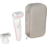 Braun Silk-épil 9 9-030 40 pince(s) Blanc, Appareil à épiler Blanc/Rose, Blanc, 40 pince(s), MicroGrip, Epilation, Rasage, AC/Batterie, 100 - 240 V