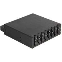 DeLOCK Cadre amovible 5,25″ pour 8 x M.2 NVMe SSD avec Slim SAS SFF-8654, Cadrage 