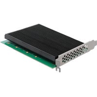 DeLOCK Carte PCIe 5.0 x16 > 4x M.2 NVMe internes + dissipateur thermique, Carte d'interface 
