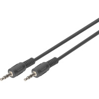 Digitus Câble audio 3,5 mm jack stéréo Noir
