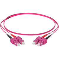 Digitus Câble de raccordement LWL, duplex, connecteur SC > SC, multimode OM4 Violet