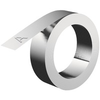 Dymo 12mm Aluminum w/Adhesive Tape ruban d'étiquette Aluminium, Aluminium, Chine, 3,65 m, 10 pièce(s), 60 mm