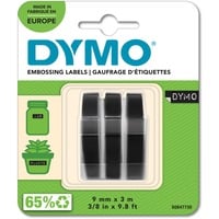 Dymo Ruban de Marquage 3D Authentique | 9 mm x 3 m | impression en blanc sur fond noir | autocollantes | Lot de 3 Étiquettes de marquage en vinyle Belgique, 3 m, 3 pièce(s), 89 mm, 105 mm, 50 mm