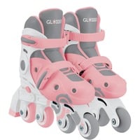 GLOBBER Learning Skates 2 en 1 Gr. 30-33, Rollers Rose