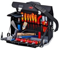 KNIPEX Sacoche à outils "Classic" Elektro, 23 pièces, Set d'outils Noir