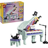 LEGO Creator Piano décoratif 3-en-1 avec chat, Jouets de construction 