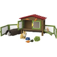 Schleich FARM WORLD Clapier à Lapins, Figurine Animal, 3 an(s), Multicolore