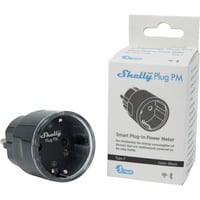 Shelly Plug PM Gen3 prise Wi-Fi connectée, Prise de courant Noir