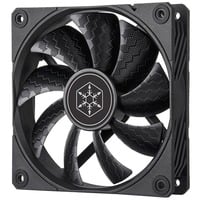 SilverStone Shark Force 120 ventilateur de boîtier Noir, 120 x 120 x 25 mm, PWM