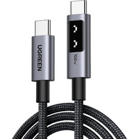 UGREEN 35501 câble USB 1 m USB C Noir Noir/gris, 1 m, USB C, USB C, Noir