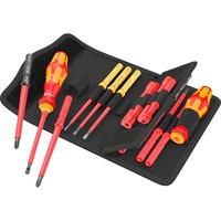 Wera Kraftform Kompakt VDE 18 Universal 2 Tool Finder, 18 pièces, Tournevis Rouge/Jaune