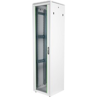 Digitus Armoire réseau de série Unique - 600 x 600 mm (lxp), Armoire informatique Gris clair, Rack autonome, 47U, 800 kg, Gris