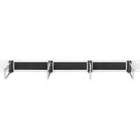 Digitus Panneau de gestion de câbles 19" avec supports en acier et brosse, Guide-câble Gris clair