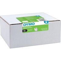 Dymo LW étiquettes autocollantes polyvalentes authentiques | 32 mm x 57 mm | 6 rouleaux de 1 000 étiquettes faciles à décoller (6 000 étiquettes) | pour les étiqueteuses LabelWriter Blanc, Blanc, Imprimante d'étiquette adhésive, Papier, Permanent, LabelWriter, 3,2 cm