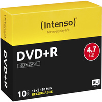Intenso DVD+R 4,7 Go, Support vierge DVD 16x, 10 pièces