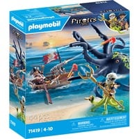 PLAYMOBIL Pirates - Combat contre la pieuvre géante, Jouets de construction 71419