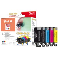 Peach PI100-140 cartouche d'encre 5 pièce(s) Compatible Noir, Cyan, Photo noire, Jaune Noir, Cyan, Photo noire, Jaune, 19 ml, 9 ml, 5 pièce(s), 410 pages, Multi pack