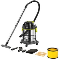 Ryobi R18WDV-0 18 V ONE+, Aspirateur sec/humide Noir/en acier inoxydable