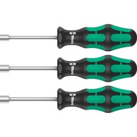 Wera 395 HO/3 Jeu de tournevis à douille sanitaire Noir/Vert