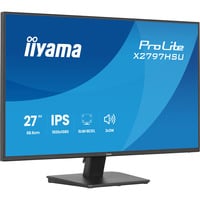 iiyama ProLite X2797HSU-B1 27" Moniteur Noir (Mat), 1x DisplayPort, 1x HDMI, 2x USB-C, 2x USB-A, 120 Hz, 68,6 cm (27"), 1920 x 1080 pixels, Full HD, LED, 4 ms, Noir