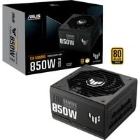ASUS TUF Gaming Gold alimentation modulaire 850 watt Noir, 1x 12V-2x6, 3x PCIe, 850 W, 100 - 240 V, 130 W, 850 W, 130 W, 9,6 W