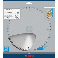 Bosch Lames de scies circulaires Multi Material, Lame de scie Aluminium, 25 cm, Bosch, 998 g, 1 pièce(s)