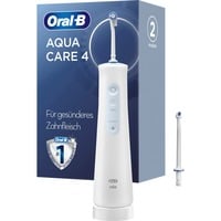 Braun AquaCare 4 jet dentaire, Soins buccaux Blanc, Blanc, Irrigateur oral sans fil, Brosse à dents rotative oscillante, Boutons, Batterie