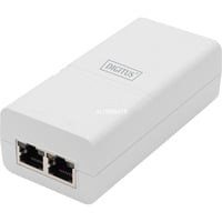 Digitus Gigabit Active 802.3at PoE Midspan, PoE-Injecteur Blanc