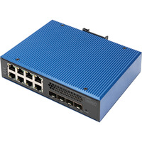 Digitus Gigabit industriel géré L3 avec 8 + 4 ports uplink 10G, Switch 