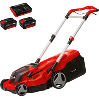 EINHELL RASARRO Tondeuse à gazon poussée Batterie Noir, Rouge Rouge/Noir, Tondeuse à gazon poussée, 450 m², 38 cm, 2,5 cm, 7,5 cm, 45 L