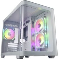 FSP S380-WA Micro Tower Blanc boîtier midi tower Blanc | 2x USB-A | 1x USB-C | RGB | Window